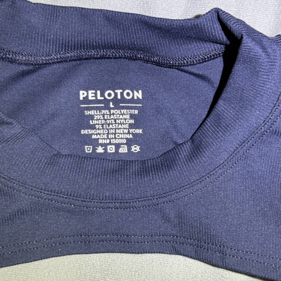 Peloton Cadent Rib Mock Neck Cutout Bra - Picture 2 of 3